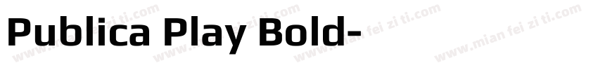 Publica Play Bold字体转换